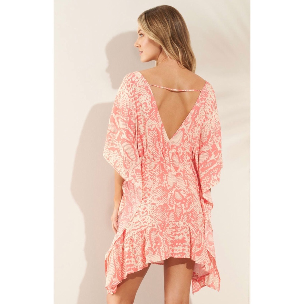 Maaji White Kaftan ꥟ Cover Up ꥟ Dress - Picture 3 of 6